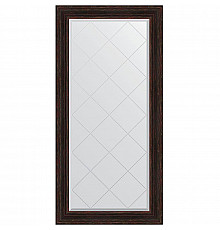 Зеркало Evoform Exclusive-G 161х79 BY 4291 с гравировкой в багетной раме - Темный прованс 99 мм