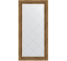 Зеркало Evoform Exclusive-G 161х79 BY 4292 с гравировкой в багетной раме - Вензель бронзовый 101 мм