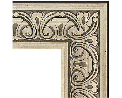 Заказать Зеркало Evoform Exclusive-G 162х80 BY 4295 с гравировкой в багетной раме - Барокко серебро 106 мм в магазине сантехники Santeh-Crystal.ru