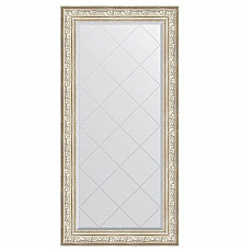 Зеркало Evoform Exclusive-G 162х80 BY 4297 с гравировкой в багетной раме - Виньетка серебро 109 мм