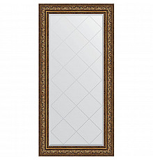 Зеркало Evoform Exclusive-G 162х80 BY 4298 с гравировкой в багетной раме - Виньетка состаренная бронза 109 мм