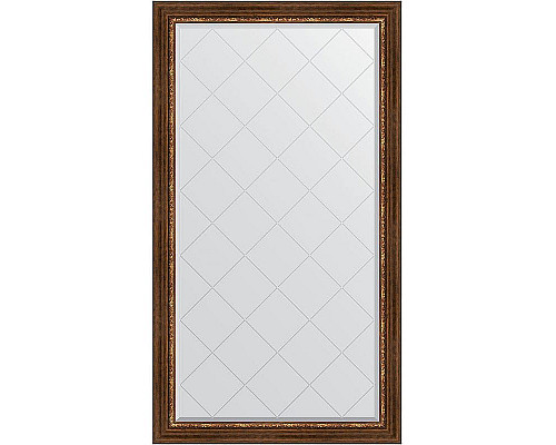 Приобрести Зеркало Evoform Exclusive-G 171х96 BY 4406 с гравировкой в багетной раме - Римская бронза 88 мм в магазине сантехники Santeh-Crystal.ru