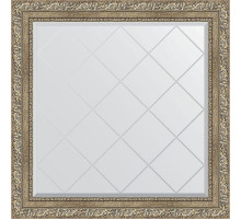 Зеркало Evoform Exclusive-G 85х85 BY 4315 с гравировкой в багетной раме - Виньетка античное серебро 85 мм