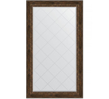 Зеркало Evoform Exclusive-G 177х102 BY 4430 с гравировкой в багетной раме - Состаренное дерево с орнаментом 120 мм