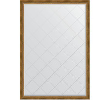 Зеркало Evoform Exclusive-G 183х128 BY 4477 с гравировкой в багетной раме - Состаренная бронза с плетением 70 мм