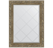 Зеркало Evoform Exclusive-G 87х65 BY 4102 с гравировкой в багетной раме - Виньетка античная латунь 85 мм