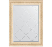 Зеркало Evoform Exclusive-G 87х65 BY 4097 с гравировкой в багетной раме - Старый гипс 82 мм