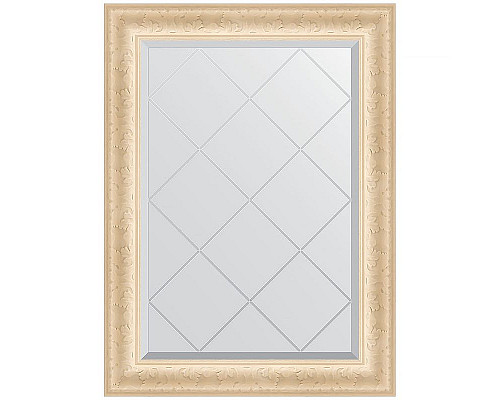 Купить Зеркало Evoform Exclusive-G 87х65 BY 4097 с гравировкой в багетной раме - Старый гипс 82 мм в магазине сантехники Santeh-Crystal.ru