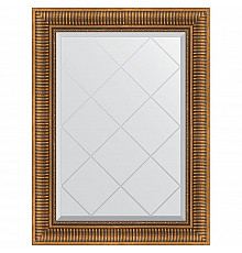 Зеркало Evoform Exclusive-G 90х67 BY 4111 с гравировкой в багетной раме - Бронзовый акведук 93 мм