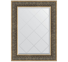 Зеркало Evoform Exclusive-G 91х69 BY 4121 с гравировкой в багетной раме - Вензель серебряный 101 мм