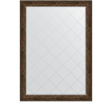 Зеркало Evoform Exclusive-G 192х137 BY 4516 с гравировкой в багетной раме - Состаренное дерево с орнаментом 120 мм