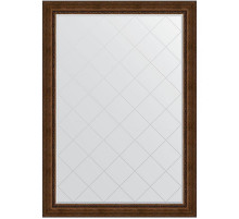 Зеркало Evoform Exclusive-G 192х137 BY 4515 с гравировкой в багетной раме - Состаренная бронза с орнаментом 120 мм