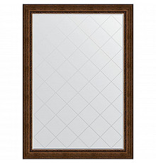 Зеркало Evoform Exclusive-G 192х137 BY 4515 с гравировкой в багетной раме - Состаренная бронза с орнаментом 120 мм