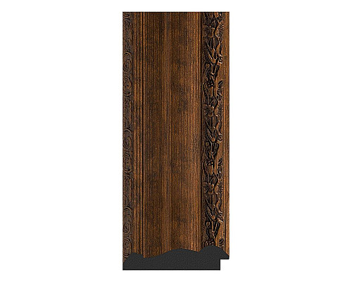 Приобрести Зеркало Evoform Exclusive-G 192х137 BY 4515 с гравировкой в багетной раме - Состаренная бронза с орнаментом 120 мм в магазине сантехники Santeh-Crystal.ru