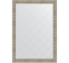 Зеркало Evoform Exclusive-G 190х135 BY 4510 с гравировкой в багетной раме - Барокко серебро 106 мм