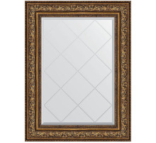 Зеркало Evoform Exclusive-G 93х70 BY 4126 с гравировкой в багетной раме - Виньетка состаренная бронза 109 мм