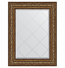 Зеркало Evoform Exclusive-G 93х70 BY 4126 с гравировкой в багетной раме - Виньетка состаренная бронза 109 мм