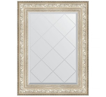 Зеркало Evoform Exclusive-G 93х70 BY 4125 с гравировкой в багетной раме - Виньетка серебро 109 мм