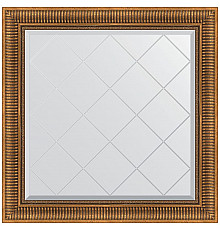 Зеркало Evoform Exclusive-G 87х87 BY 4326 с гравировкой в багетной раме - Бронзовый акведук 93 мм