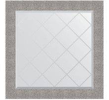 Зеркало Evoform Exclusive-G 86х86 BY 4324 с гравировкой в багетной раме - Чеканка серебряная 90 мм