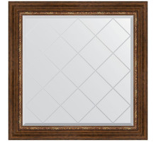 Зеркало Evoform Exclusive-G 86х86 BY 4320 с гравировкой в багетной раме - Римская бронза 88 мм
