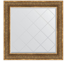 Зеркало Evoform Exclusive-G 89х89 BY 4335 с гравировкой в багетной раме - Вензель бронзовый 101 мм