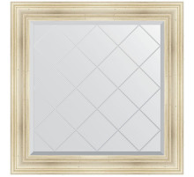 Зеркало Evoform Exclusive-G 89х89 BY 4332 с гравировкой в багетной раме - Травленое серебро 99 мм