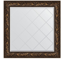 Зеркало Evoform Exclusive-G 89х89 BY 4330 с гравировкой в багетной раме - Византия бронза 99 мм