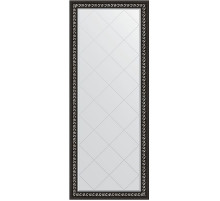 Зеркало Evoform Exclusive-G Floor 199х80 BY 6308 с гравировкой в багетной раме - Черный ардеко 81 мм