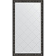 Заказать Зеркало Evoform Exclusive-G Floor 199х110 BY 6348 с гравировкой в багетной раме - Черный ардеко 81 мм в магазине сантехники Santeh-Crystal.ru
