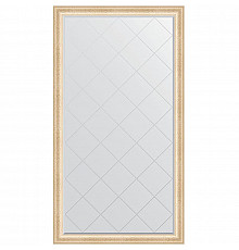 Зеркало Evoform Exclusive-G Floor 200х110 BY 6350 с гравировкой в багетной раме - Старый гипс 82 мм