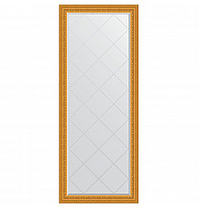 Зеркало Evoform Exclusive-G Floor 199х80 BY 6309 с гравировкой в багетной раме - Сусальное золото 80 мм