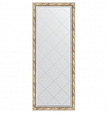 Зеркало Evoform Exclusive-G Floor 198х78 BY 6304 с гравировкой в багетной раме - Прованс с плетением 70 мм