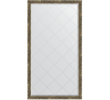 Зеркало Evoform Exclusive-G Floor 198х108 BY 6345 с гравировкой в багетной раме - Старое дерево с плетением 70 мм