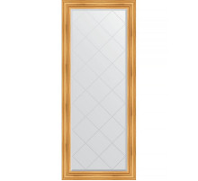 Зеркало Evoform Exclusive-G Floor 204х84 BY 6327 с гравировкой в багетной раме - Травленое золото 99 мм