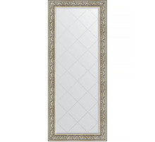 Зеркало Evoform Exclusive-G Floor 205х85 BY 6334 с гравировкой в багетной раме - Барокко серебро 106 мм