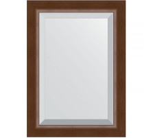Зеркало Evoform Exclusive 72х52 BY 1127 с фацетом в багетной раме - Орех 65 мм