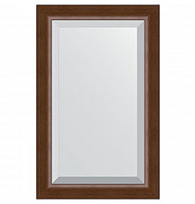 Зеркало Evoform Exclusive 82х52 BY 1137 с фацетом в багетной раме - Орех 65 мм