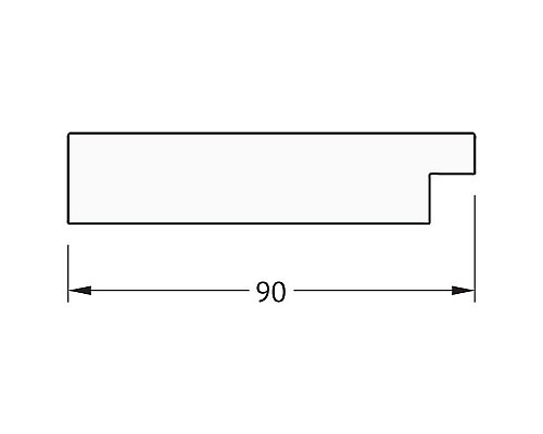 Заказать Зеркало Evoform Exclusive 86х56 BY 1140 с фацетом в багетной раме - Алюминий 90 мм в магазине сантехники Santeh-Crystal.ru