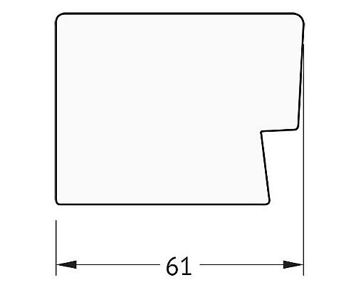 Заказать Зеркало Evoform Exclusive 111х51 BY 1149 с фацетом в багетной раме - Алюминий 61 мм в магазине сантехники Santeh-Crystal.ru