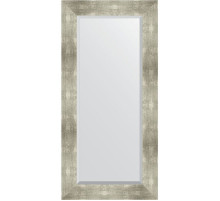 Зеркало Evoform Exclusive 116х56 BY 1150 с фацетом в багетной раме - Алюминий 90 мм