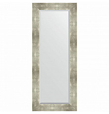 Зеркало Evoform Exclusive 136х56 BY 1160 с фацетом в багетной раме - Алюминий 90 мм