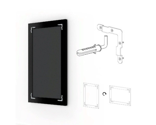 Купить Зеркало Evoform Exclusive 155х65 Черный ардеко в магазине сантехники Santeh-Crystal.ru