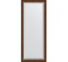 Зеркало Evoform Exclusive 152х62 BY 1187 с фацетом в багетной раме - Орех 65 мм