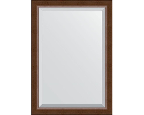 Приобрести Зеркало Evoform Exclusive 102х72 BY 1197 с фацетом в багетной раме - Орех 65 мм в магазине сантехники Santeh-Crystal.ru