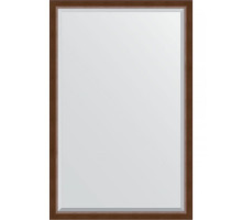 Зеркало Evoform Exclusive 172х112 BY 1217 с фацетом в багетной раме - Орех 65 мм