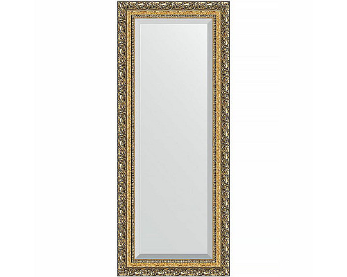 Купить Зеркало Evoform Exclusive 135х55 BY 1260 с фацетом в багетной раме - Виньетка бронзовая 85 мм в магазине сантехники Santeh-Crystal.ru