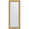 Зеркало Evoform Exclusive 145х60 BY 1264 с фацетом в багетной раме - Сусальное золото 80 мм