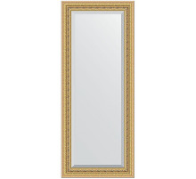 Зеркало Evoform Exclusive 145х60 BY 1264 с фацетом в багетной раме - Сусальное золото 80 мм