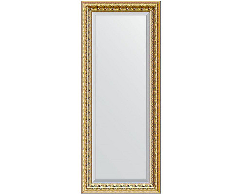 Купить Зеркало Evoform Exclusive 145х60 BY 1264 с фацетом в багетной раме - Сусальное золото 80 мм в магазине сантехники Santeh-Crystal.ru
